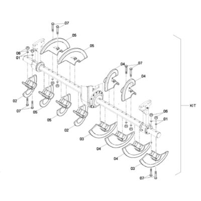 4812027478 SD2500D Kit di servizio per lame a spirale F145CS