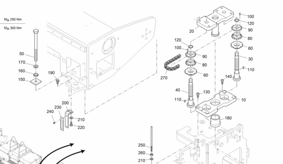 AB500-3TV Parti di ricambio per pavimentatori di asfalto per migliorare l'efficienza della pavimentazione
