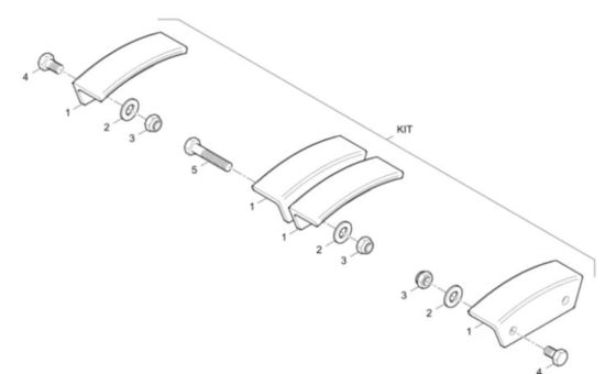 SD2500C Conveyor Chain Plate Kit D635060800 Kit di assistenza Parts di asfalto