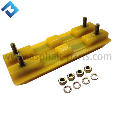 2411112 Polyurethane Rubber Block / Track Shoe Milling Machine Ricambi 3 costole per la costruzione stradale