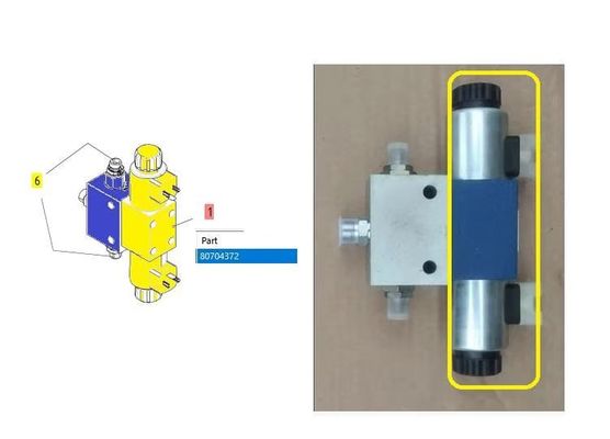 Asphalt paver parts 6820 8820 paver leveling cylinder 80704372 solenoid valve