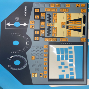 Asphalt Paver Sticker RM14325045 Control Panel Film RM80635386 per ABG325/ABG7820 Paver