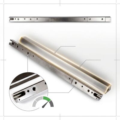 AB500 2003833 2003834 2003835 2003836 Barra compattatrice Barra compattatrice per massetto resistente all'usura da 1,25 m per finitrici stradali
